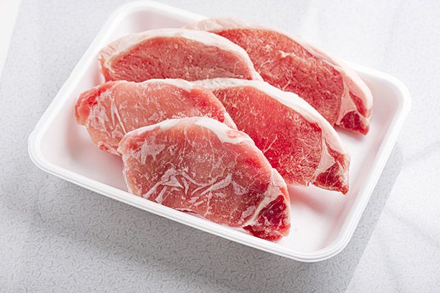 冷凍の豚肉