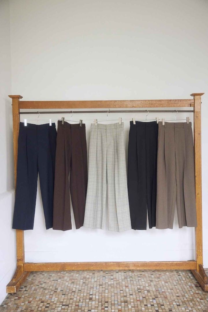 画像: 美easyウーリッシュワイドパンツ（ネイビー、ダークブラウン、グレー系、ブラック、カーキ系）各¥6,589 ◾️イージーケア ◾️ウォッシャブル ◾️WEB限定カラー：ブラック ◾️セットアップ対応 出典：ビス