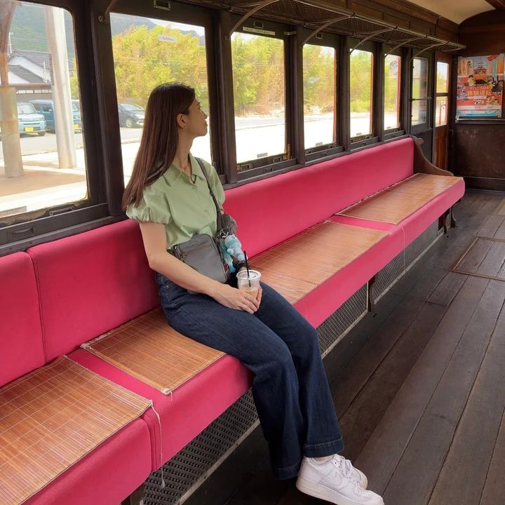 出雲大社駅構内の列車