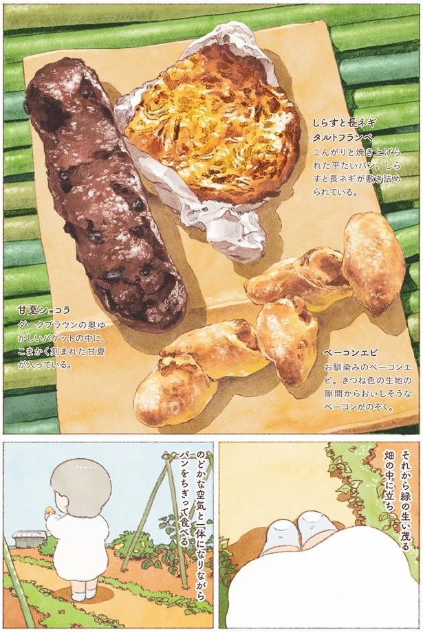 緑の生い茂る畑の中に立ち （C）のもと しゅうへい／KADOKAWA