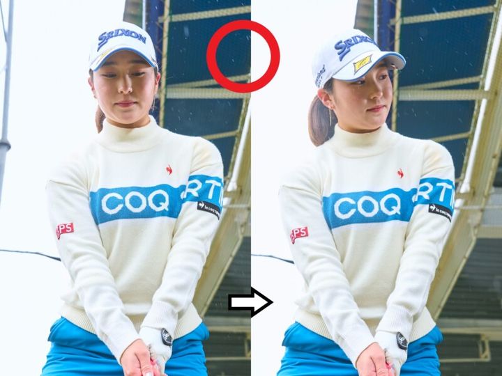 アイアンの方向性を簡単に上げるコツ！「目線が重要」と女子プロ
