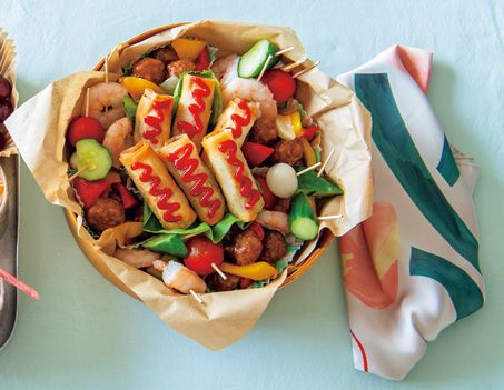 【運動会や遠足に！】食べるの簡単！ カップに入った寿司弁当に子どもが好きな食材全部盛り！「カラフルカップ寿司弁当」の画像4