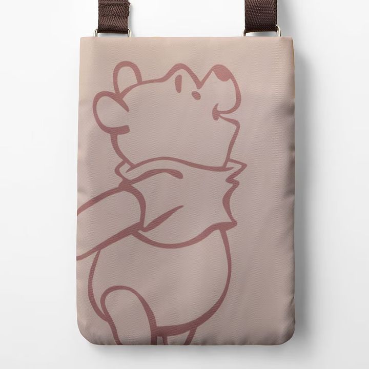 毎日の相棒ダブルフェイスデザインのショルダーバッグ プーさん 裏