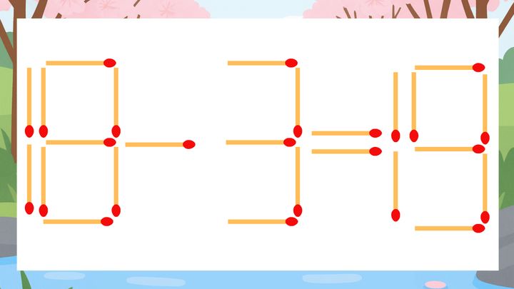 【マッチ棒クイズ】1本だけ動かして正しい式に：18-3=19？の問題画像
