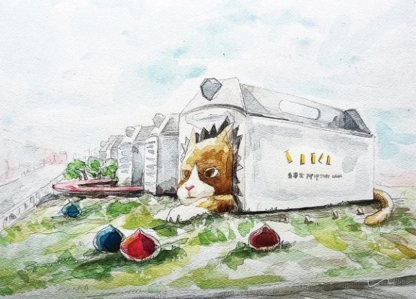 【静岡県浜松市】日本画家・渡邉貴裕氏が描く、「真夜中に“くり”出すいたずら猫のアート展」開催！