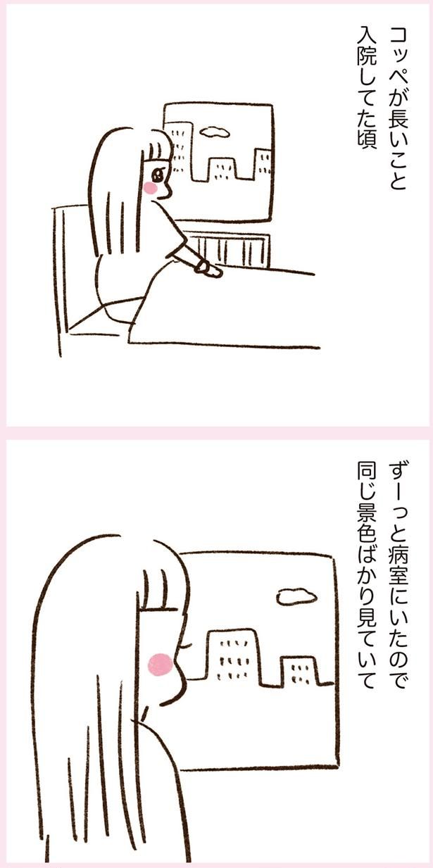 コッペが長いこと入院してた頃 （C）やまもとりえ／KADOKAWA
