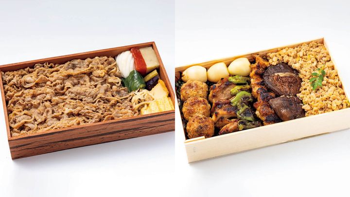 目黒〈サノ松〉のっけ弁、大崎〈鳥しき〉のっけ弁