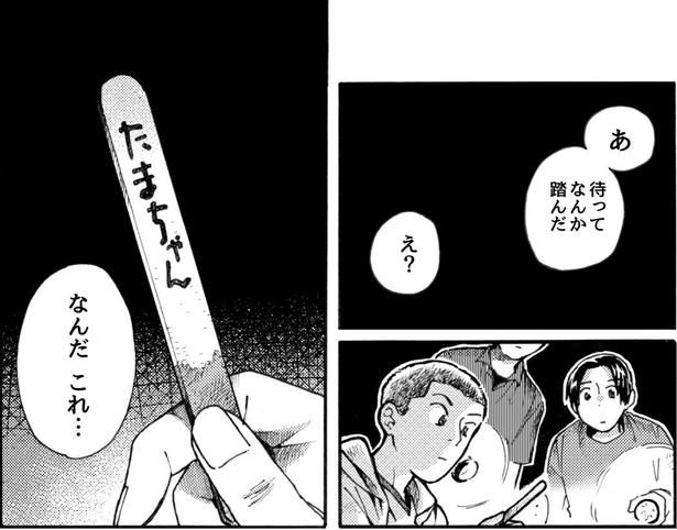 アイスの森と言われる所以になったアイスの棒を発見した 画像提供：大家(@ksyjkysk)