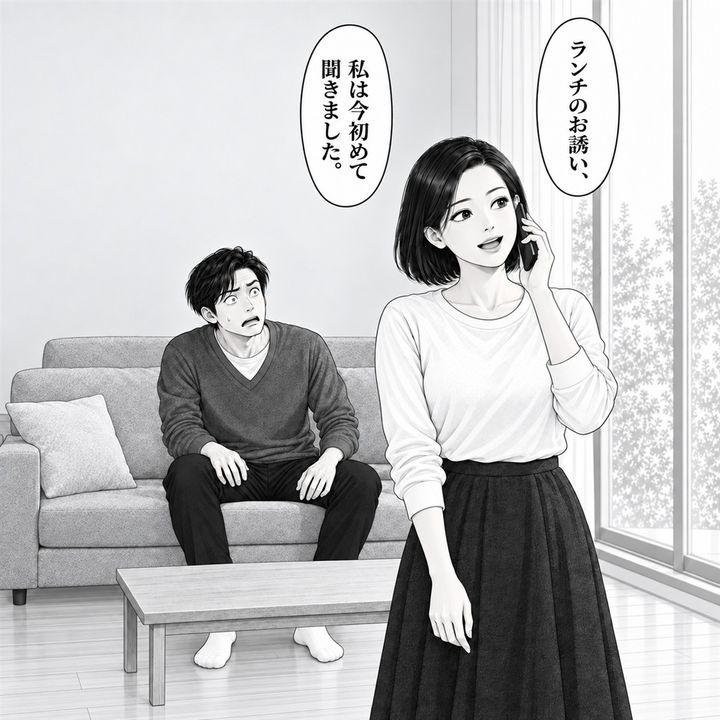 電話を代わった私は、初めて誘いを知ったと伝えます。