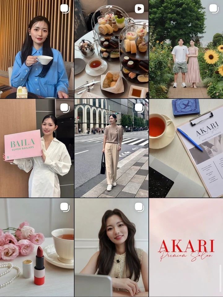 藤田あかりinstagramイメージ