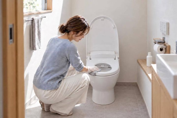 温水洗浄便座、便器用洗剤で一緒に拭いてない？基本は“柔らかい布で水拭き”です
