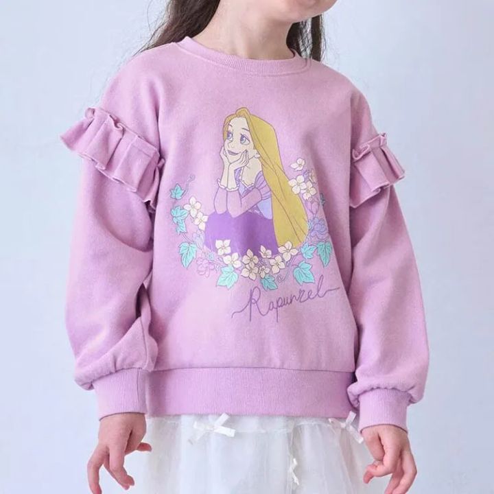 肩フリル裏毛プルオーバー ラプンツェル