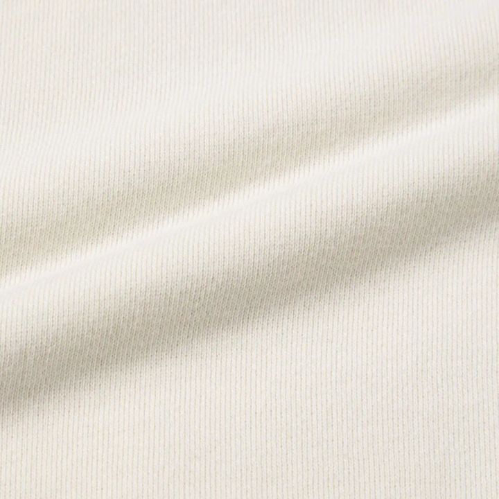 肩フリル裏毛プルオーバー 素材アップ