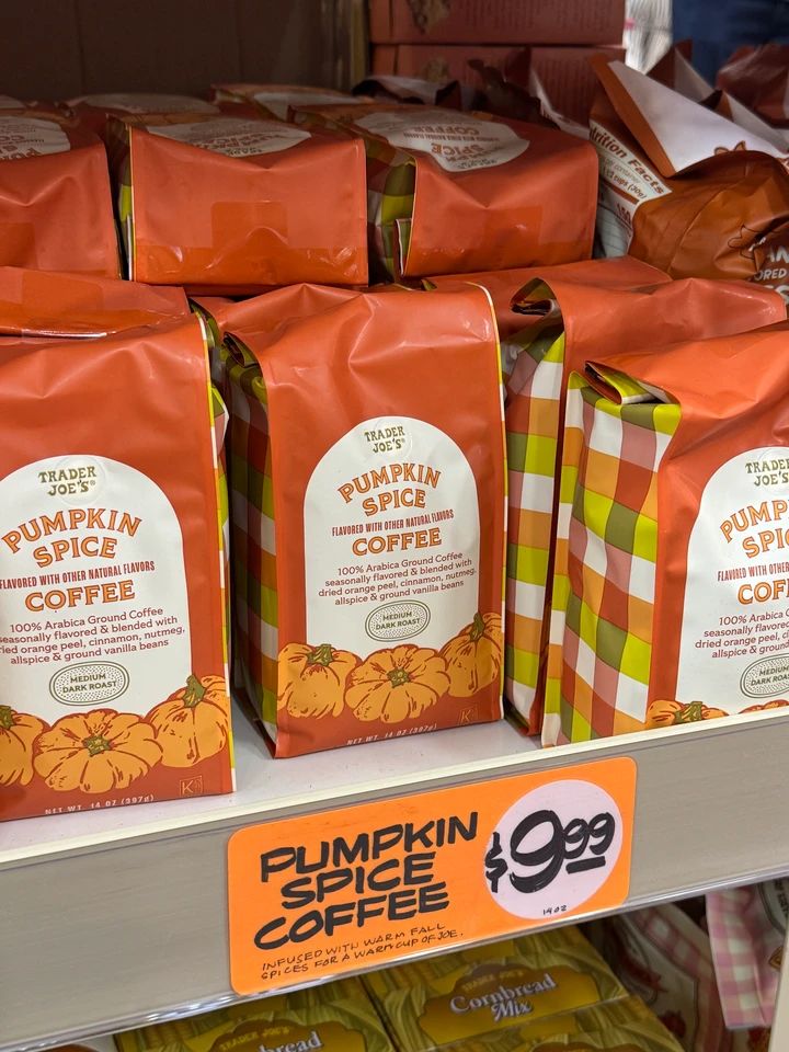 トレジョ秋限定のパンプキンスパイスコーヒー⁠