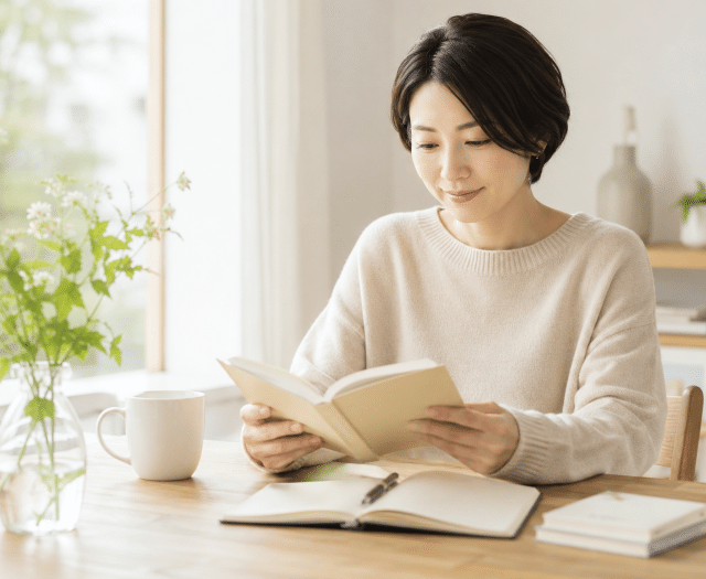 読書する女性