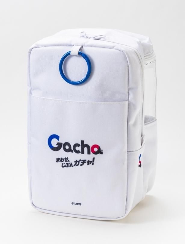 背面には「Gacha」ロゴと「まわせ、じぶんガチャ！」のメッセージ入り
