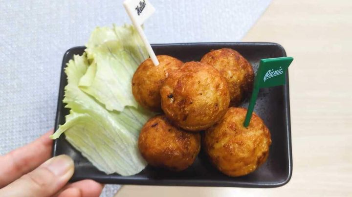 オートミールで作った たこ焼き