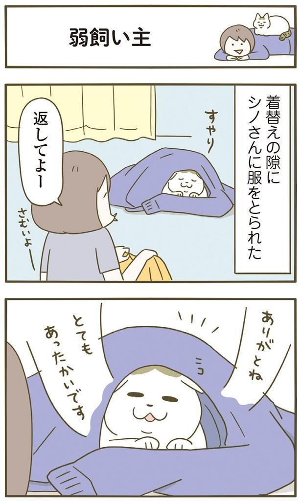 シノさんに服をとられたけど… （C）卵山玉子／KADOKAWA