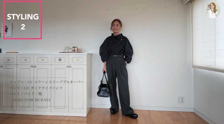 コクーンスリーブプルオーバー