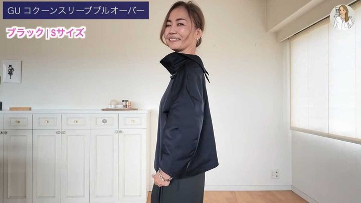 コクーンスリーブプルオーバー