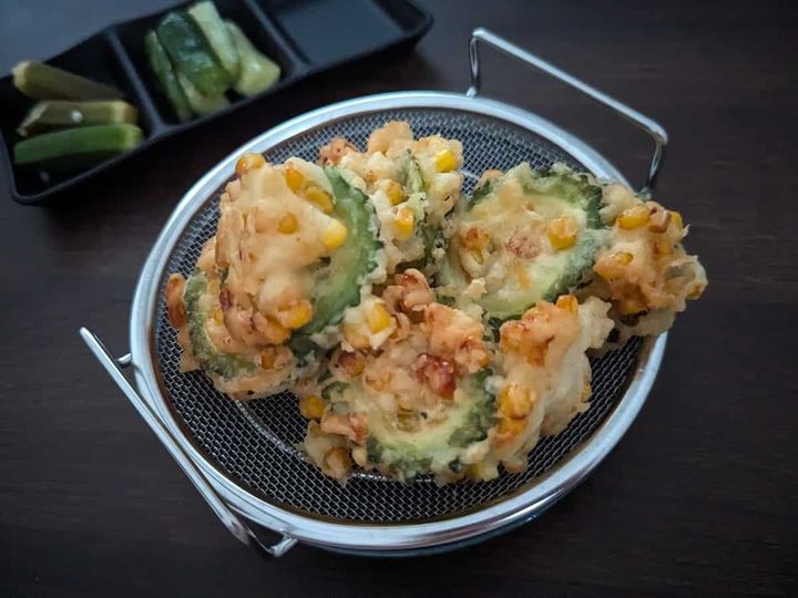 ダイソー 取っ手付浅型メッシュザル 使用例