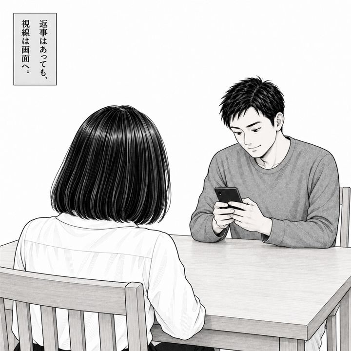 私は夫に、足りない三つの食材を伝えました。