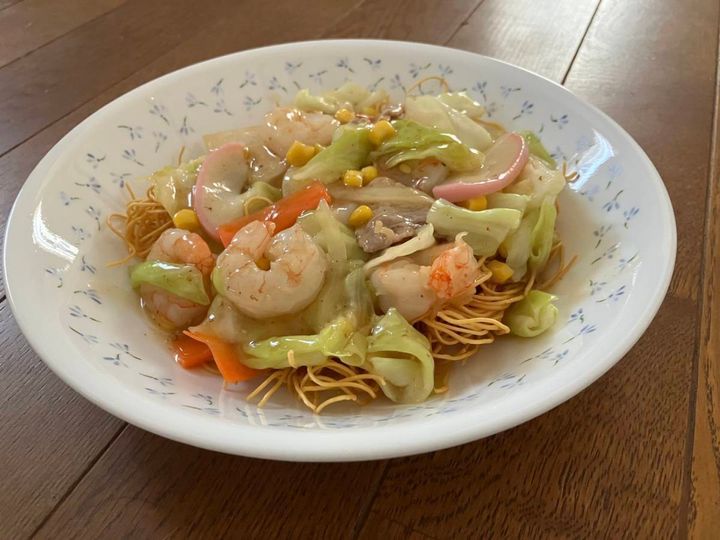 セリア：マルタイ 皿うどん 白湯風味