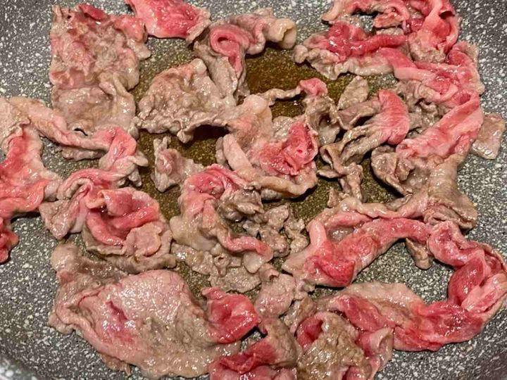 牛肉と小松菜のオイスターみそ炒め