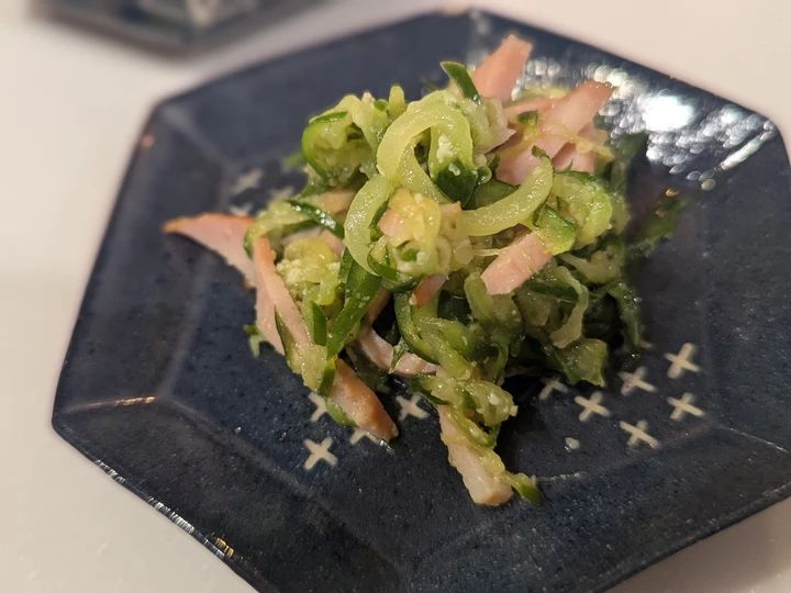 きゅうりとハムを合わせた、シンプルだけどごはんが進む炒め物