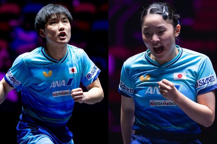 張本智和、張本美和（C）WTT