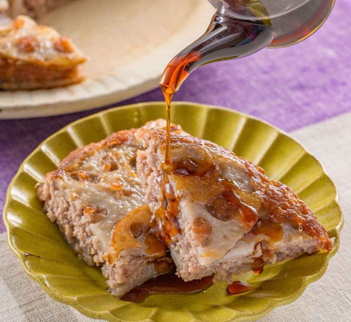 「ワンパン！れんこんはさみ焼き」レシピ