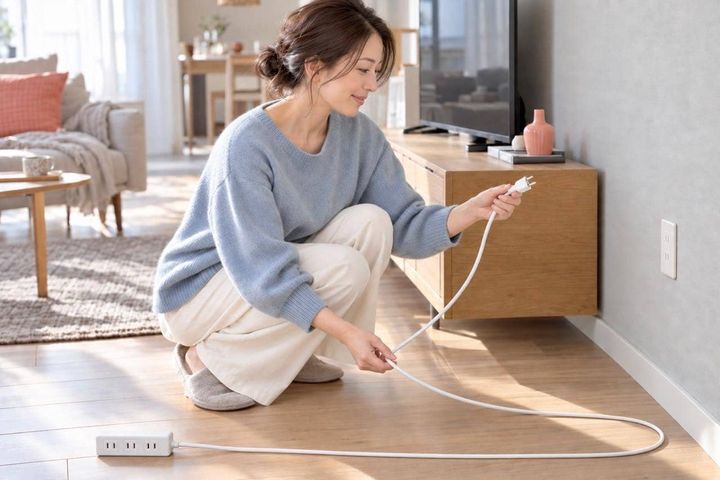 延長コード、余った部分を束ねたまま使ってない？使用中は“ほどいて広げる”が基本