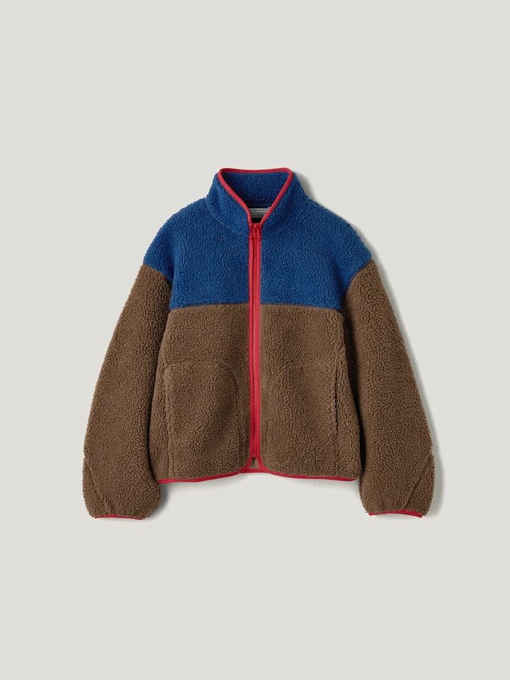 フリースジャケット（バイカラー）¥3990