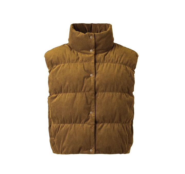  パデッドコーデュロイベスト￥5990