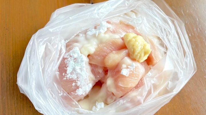 鶏むね肉の白だし生姜焼き