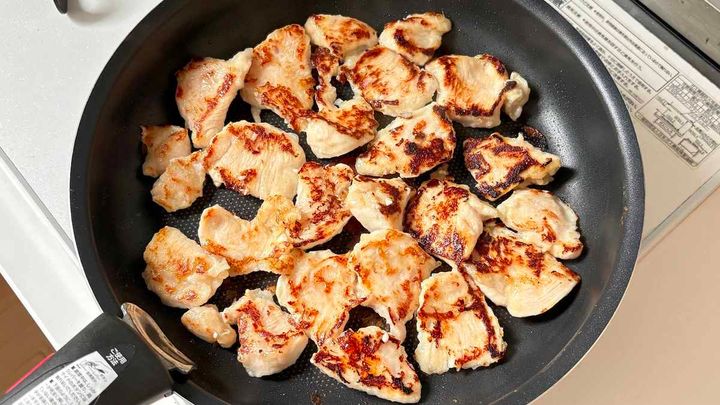 鶏むね肉の白だし生姜焼き