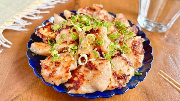 鶏むね肉の白だし生姜焼き