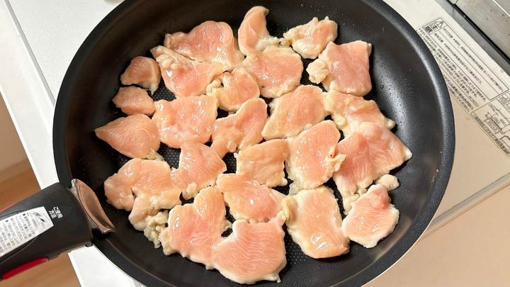鶏むね肉の白だし生姜焼き