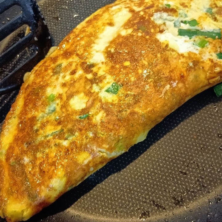 余ったスパゲッティ救済アイデア！ニラ玉スパゲッティ