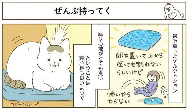 最近買ったゲルクッション （C）卵山玉子／KADOKAWA