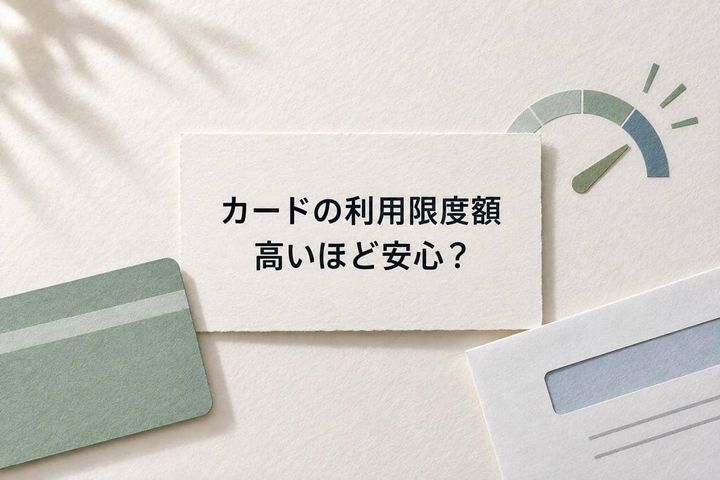 「カードの利用限度額、高いほど安心？」“使える額”と“払える額”を分ける3つの考え方