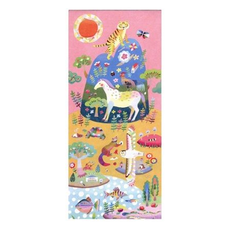 色エンピツ作家・かわばたあきこさんの新作アートグッズ「和紙一筆箋」が発売！