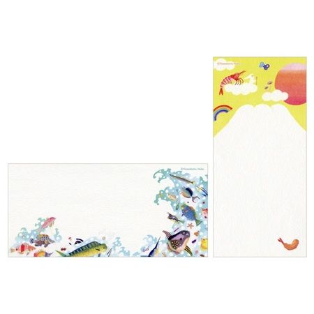 色エンピツ作家・かわばたあきこさんの新作アートグッズ「和紙一筆箋」が発売！