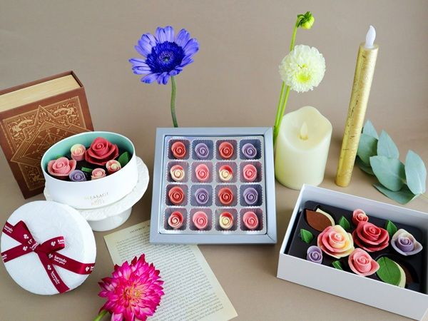 「MESSAGE de ROSE BY KARENDO」秋の新作チョコはダリアをイメージ