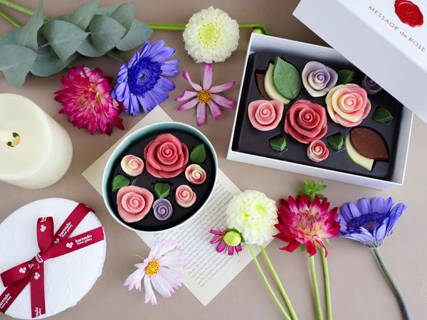 「MESSAGE de ROSE BY KARENDO」秋の新作チョコはダリアをイメージ