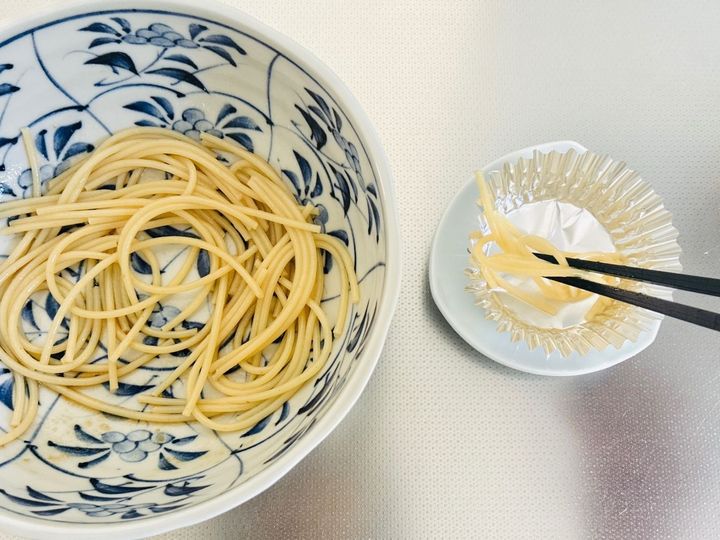 スパゲッティは20本がベスト！100回以上作った【お弁当用パスタ】の作り方