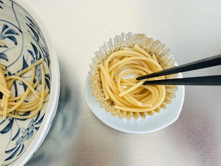 スパゲッティは20本がベスト！100回以上作った【お弁当用パスタ】の作り方