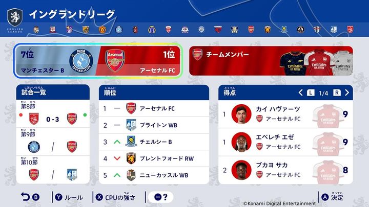 画像3: 『eFootball Kick-Off!』、無料アップデートで「リーグモード」が新登場！世界25リーグから好きなクラブで優勝目指す