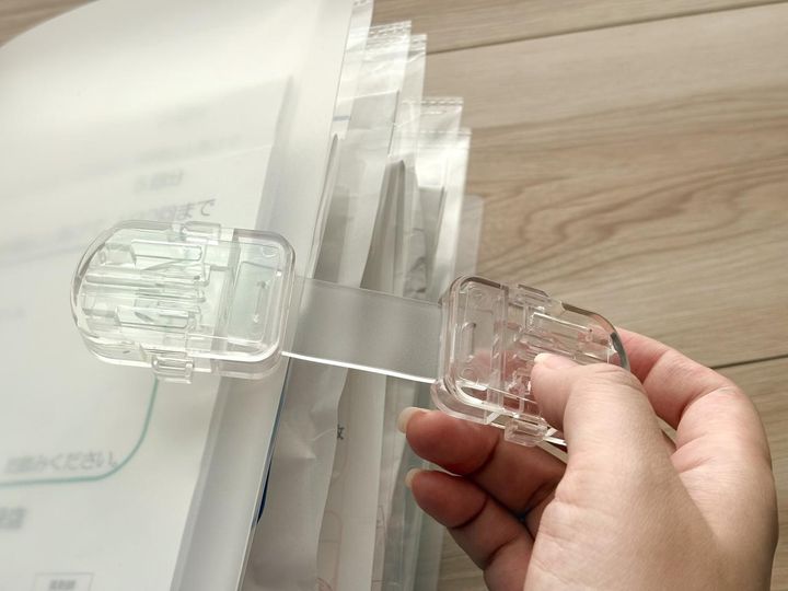 画像1: バンドをつけるのも忘れずに