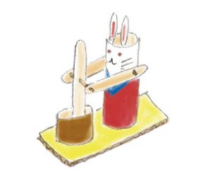 【2026年・中秋の名月は9月25日】「ぺったん！ 餅つきうさぎ」トイレットペーパーの芯で工作しよう！の画像9